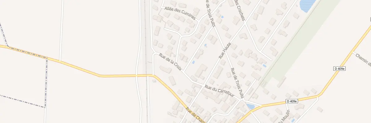 Plan du 2 Rue de la Croix à Montbré