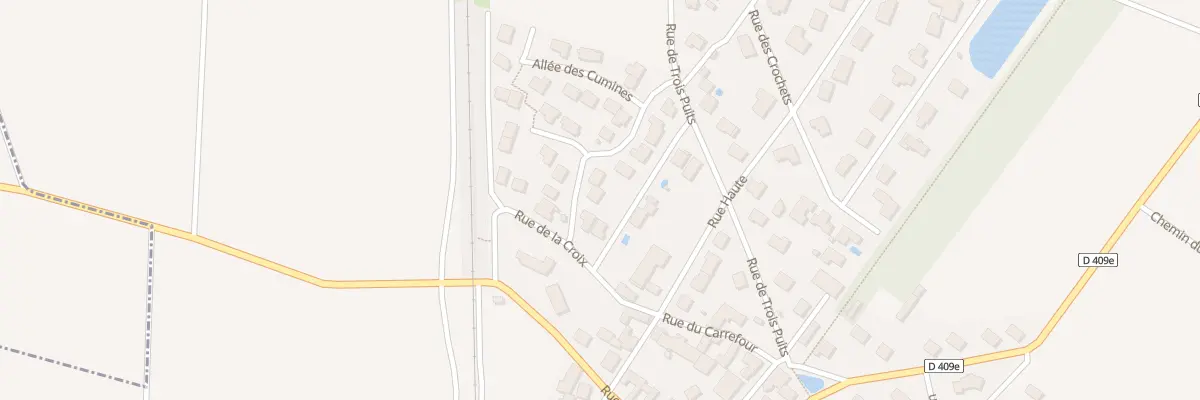 Plan du 9 Rue des Petites Voies à Montbré