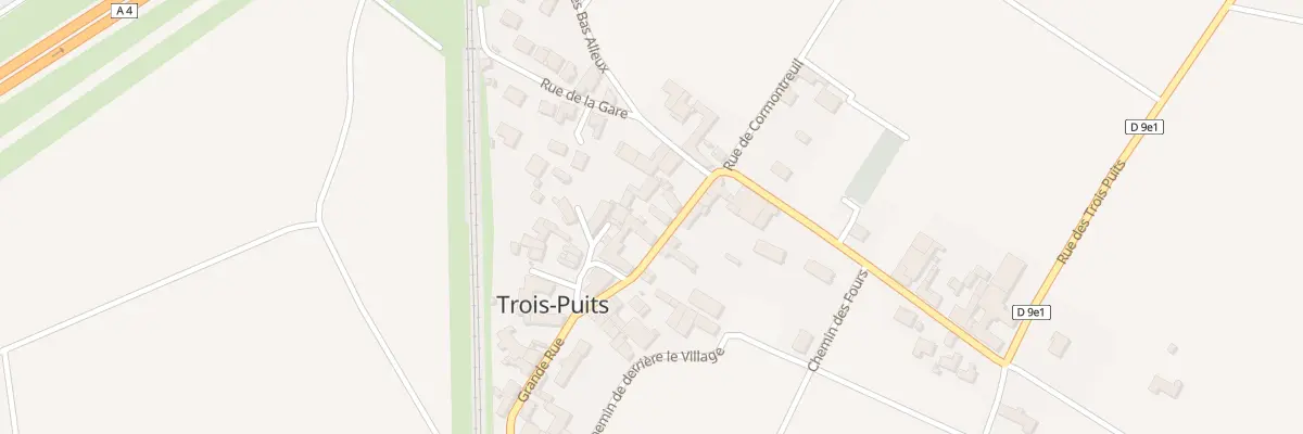 Plan du 10 Grande Rue à Trois-Puits