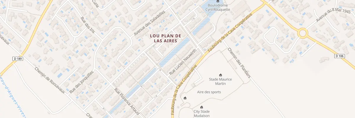 Plan du 14 Rue Lucien Neuwirth à Mudaison