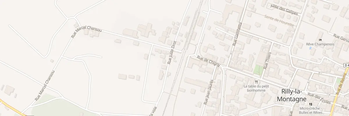 Plan du 1 Rue Marcel Chansou à Rilly-la-Montagne
