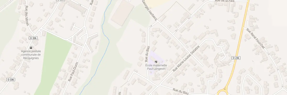 Plan du 4 Rue du Biez à Recquignies