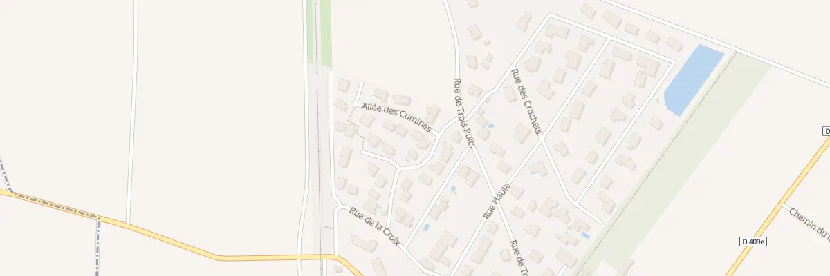 Plan du 1 All des Cumines à Montbré