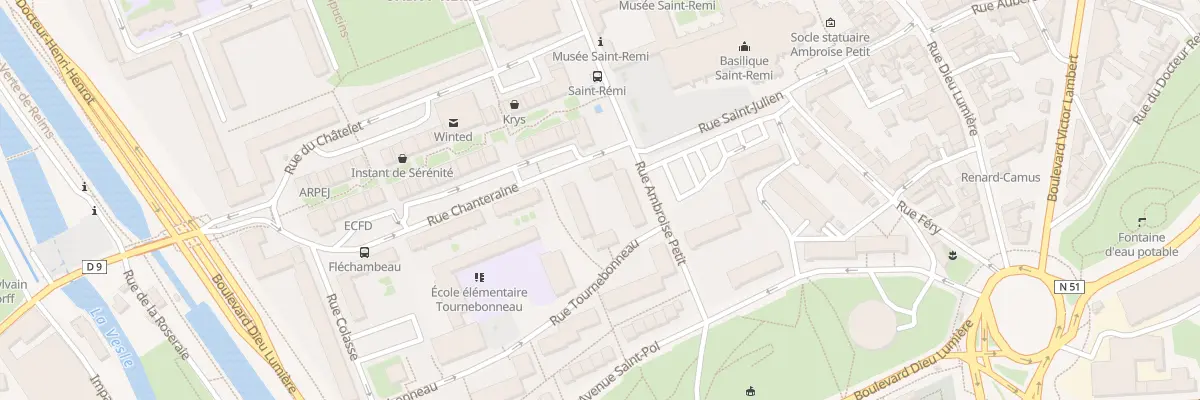 Plan du 4 Rue Ambroise Petit à Reims