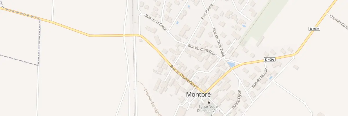 Plan du 1 Rue Haute à Montbré