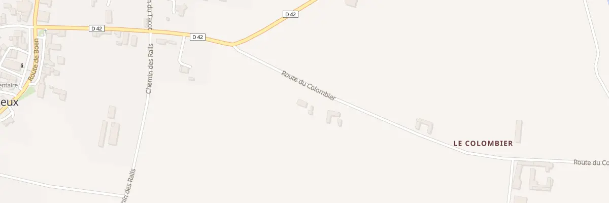 Plan du 122 Rte du Colombier à Bussy-Albieux