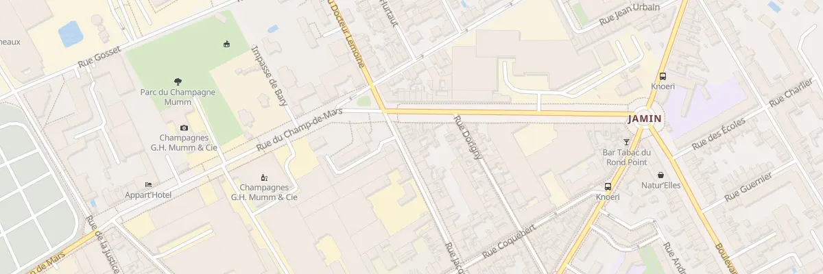 Plan du 86 Rue Jacquart à Reims
