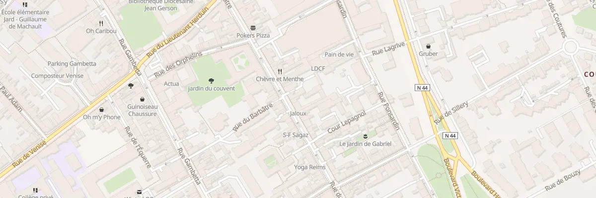 Plan du 83 Rue du Barbâtre à Reims