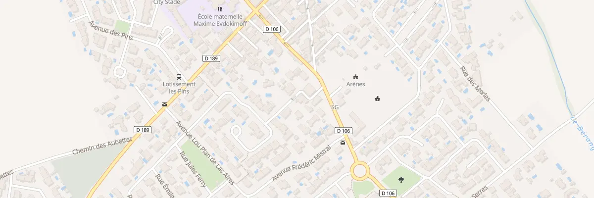Plan du 5 Fg des Amandiers à Mudaison