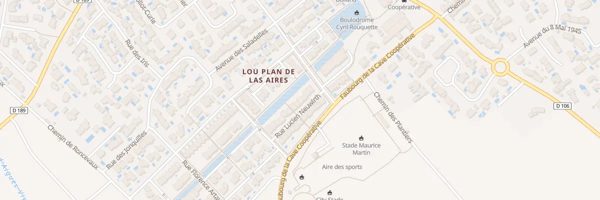 Plan du 8 Rue Lucien Neuwirth à Mudaison