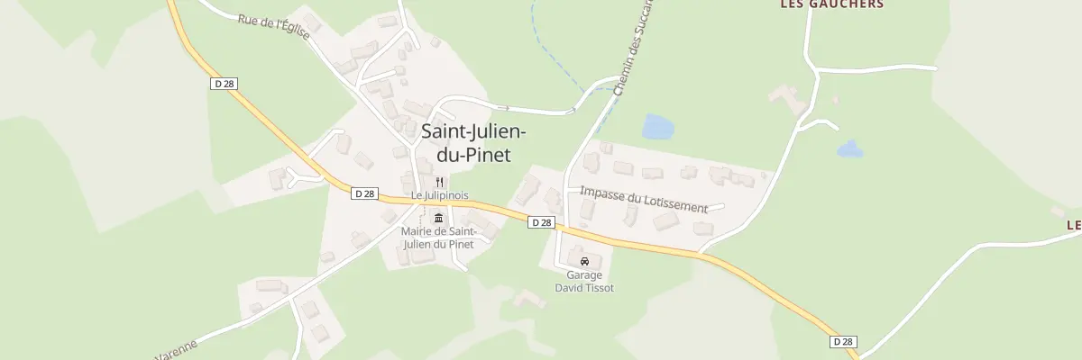 Plan du 5009 Le Bourg à Saint-Julien-du-Pinet
