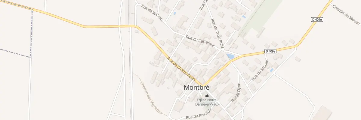 Plan du 8 Rue de Champfleury à Montbré