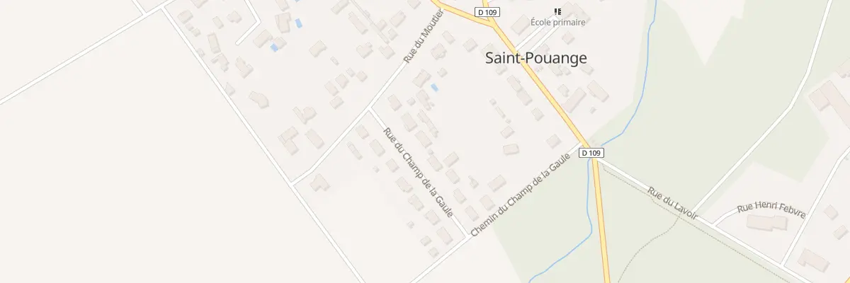 Plan du 5 Rue du Champ de la Gaule à Saint-Pouange