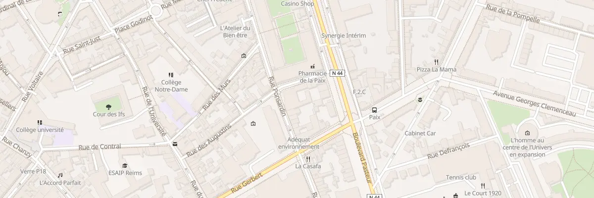 Plan du 37 Rue Ponsardin à Reims