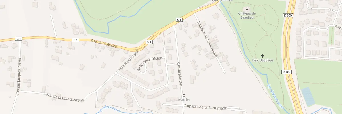 Plan du 92 Rue du Marclet à Riorges