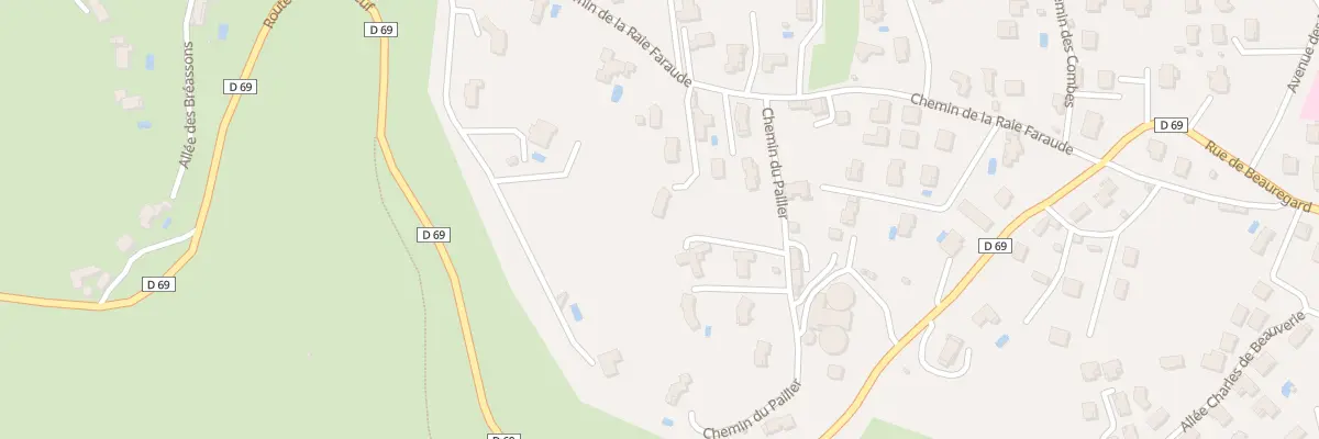 Plan du 25B Che de la Raie Faraude à Montbrison