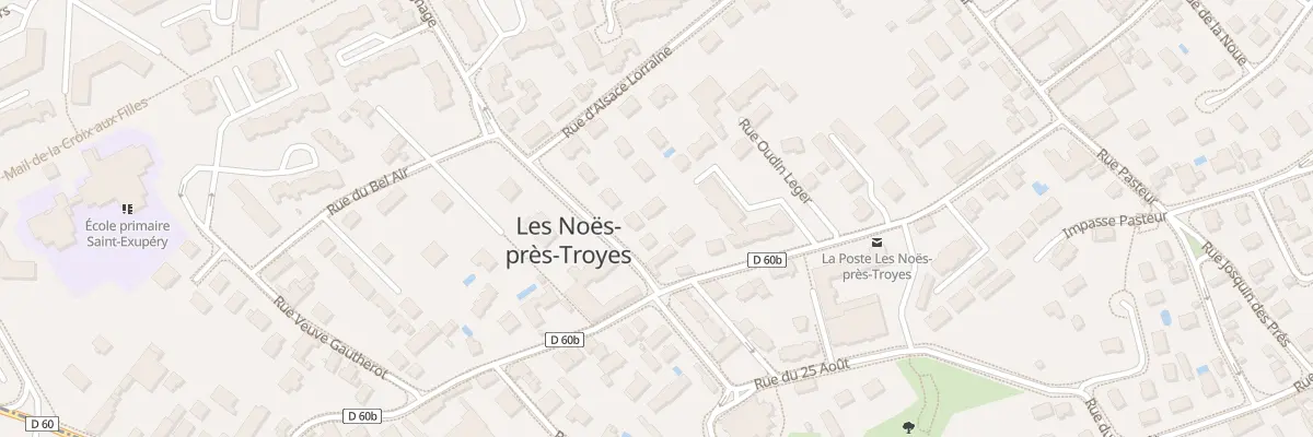 Plan du 16T Rue de la République aux Noës-près-Troyes
