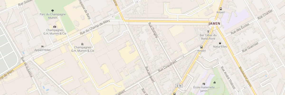 Plan du 70 Rue Jacquart à Reims