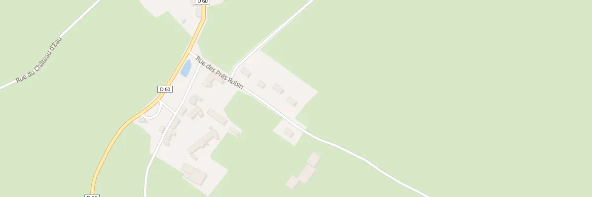 Plan du 9001 Les Pres Robin à Cussy-les-Forges