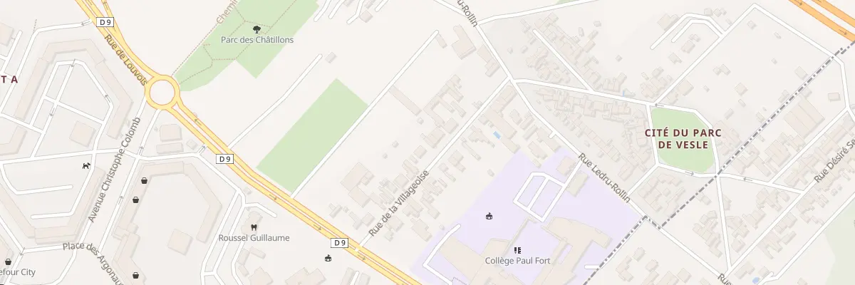 Plan du 18 Rue de la Villageoise à Reims