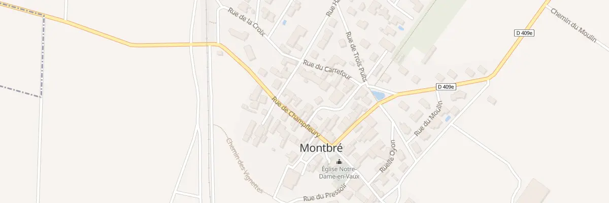 Plan du 6 Rue de Champfleury à Montbré