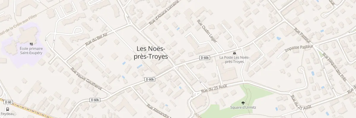 Plan du 18 Rue de la République aux Noës-près-Troyes
