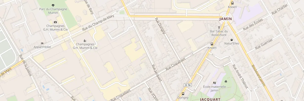 Plan du 66 Rue Jacquart à Reims