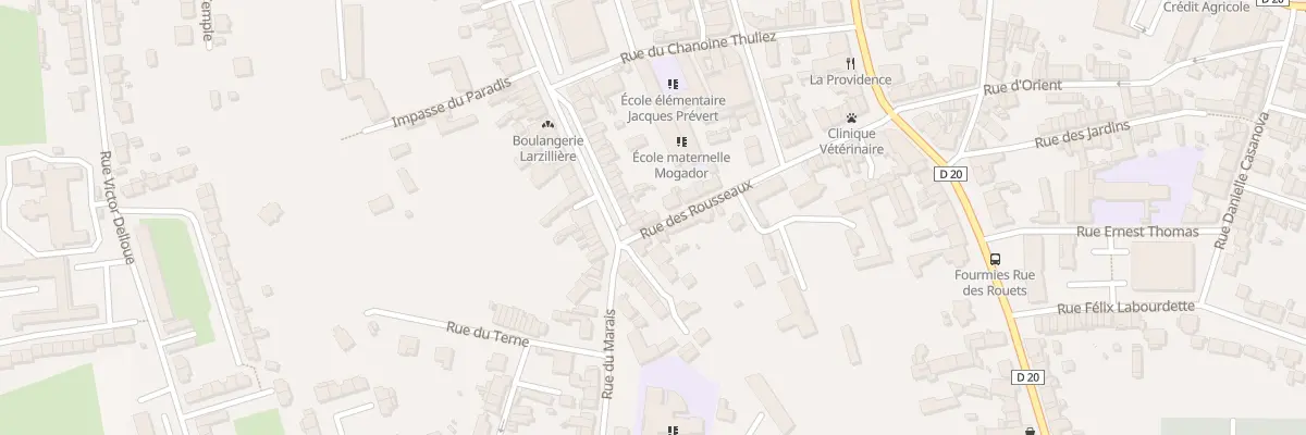 Plan du 3 Rue des Rousseaux à Fourmies