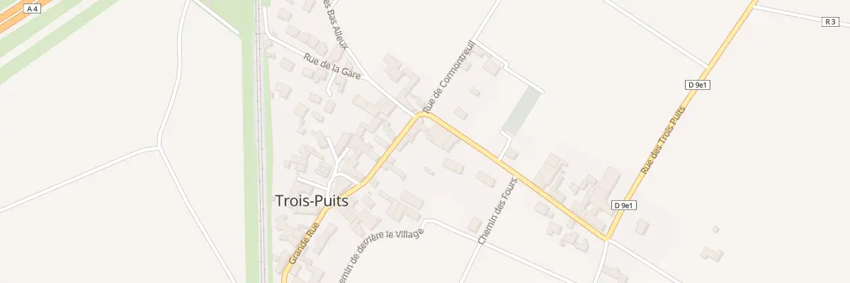 Plan du 3 Grande Rue à Trois-Puits