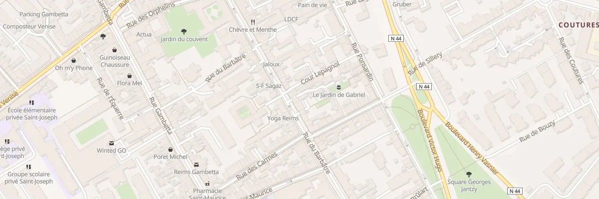Plan du 109 Rue du Barbâtre à Reims