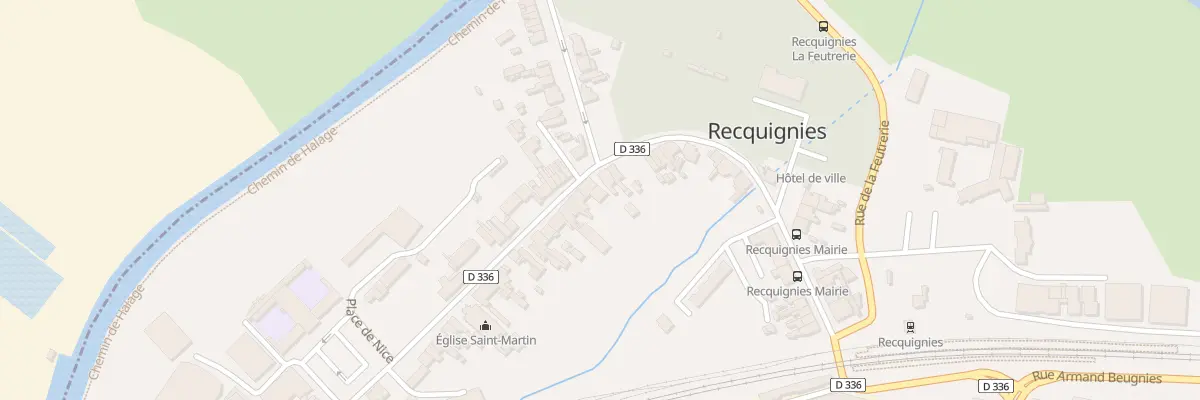Plan du 1 Rue du 6 Septembre 1914 à Recquignies