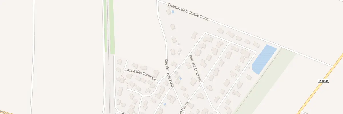 Plan du 22 Rue de Trois Puits à Montbré