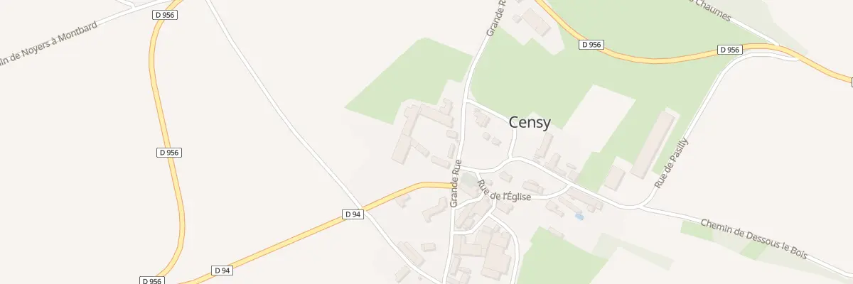 Plan du 7 Gr Grande Rue à Censy