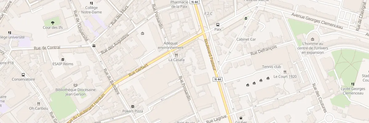 Plan du 57 Rue Ponsardin à Reims