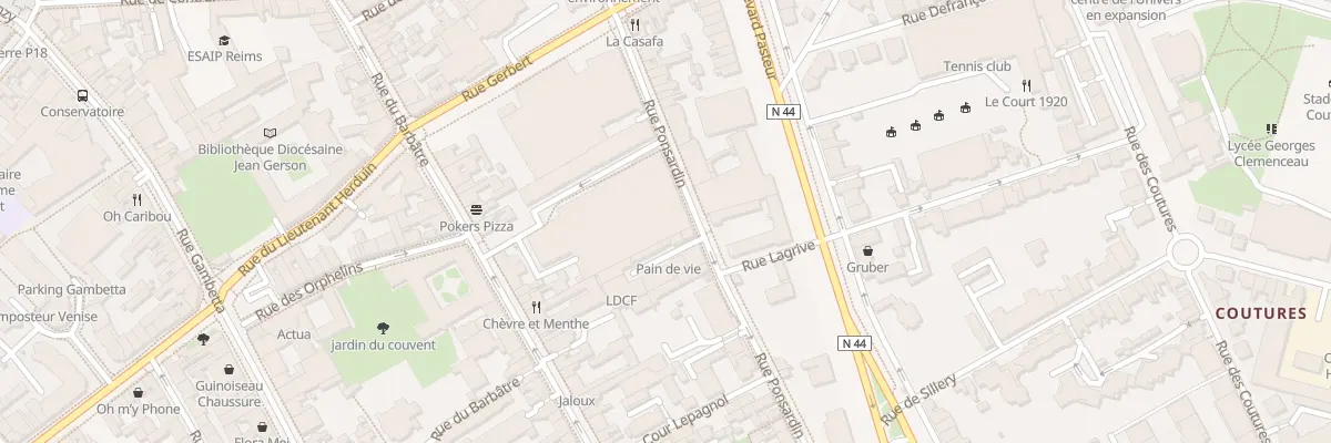 Plan du 88 Rue Ponsardin à Reims