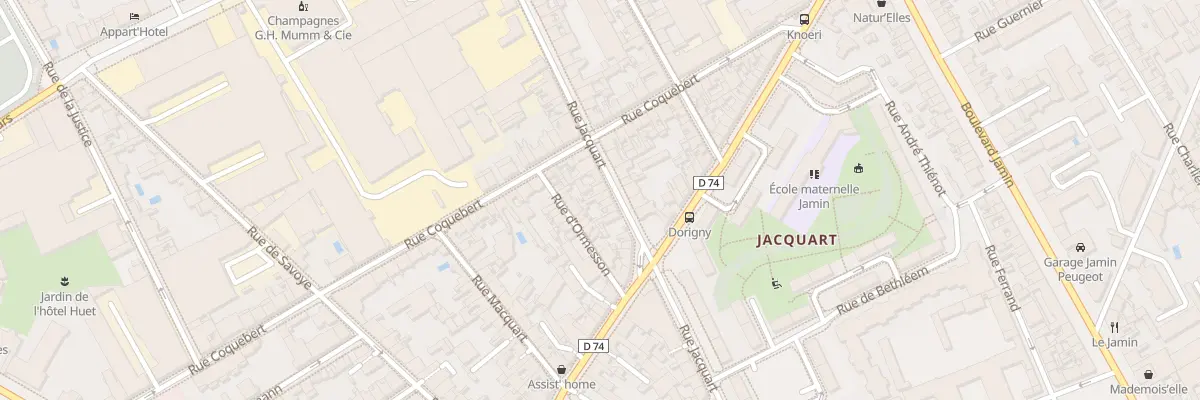 Plan du 43 Rue Jacquart à Reims