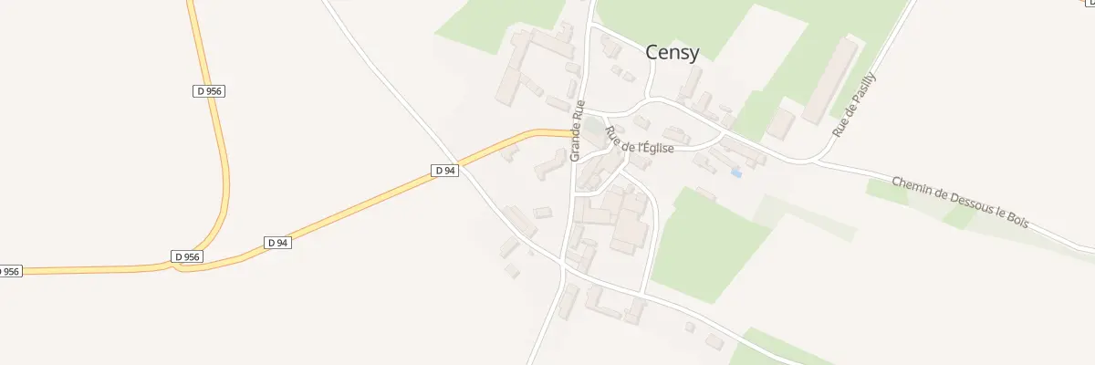 Plan du 5 Gr Grande Rue à Censy