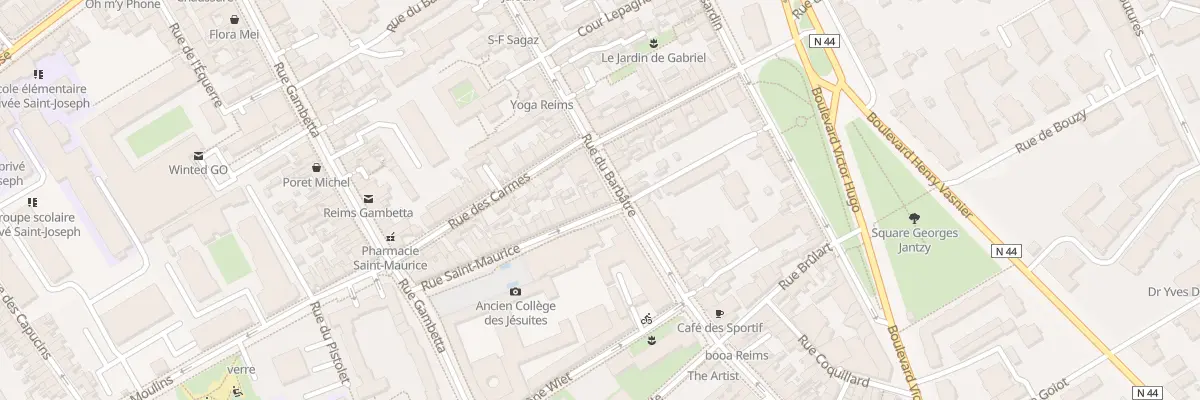 Plan du 2 Rue Saint-Maurice à Reims