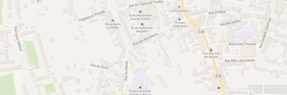 Plan du 6 Rue des Rousseaux à Fourmies