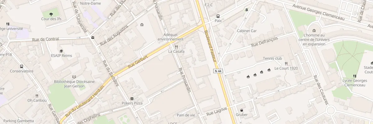 Plan du 63 Rue Ponsardin à Reims