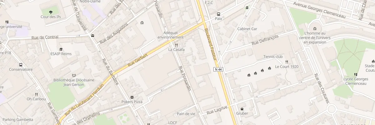 Plan du 65 Rue Ponsardin à Reims