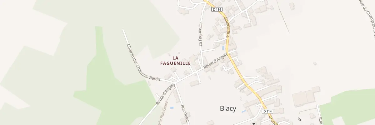 Plan du 10 Rte d’Angely à Blacy