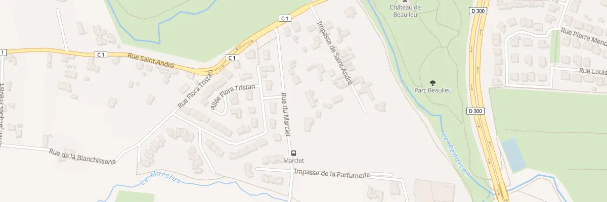 Plan du 125 Rue du Marclet à Riorges