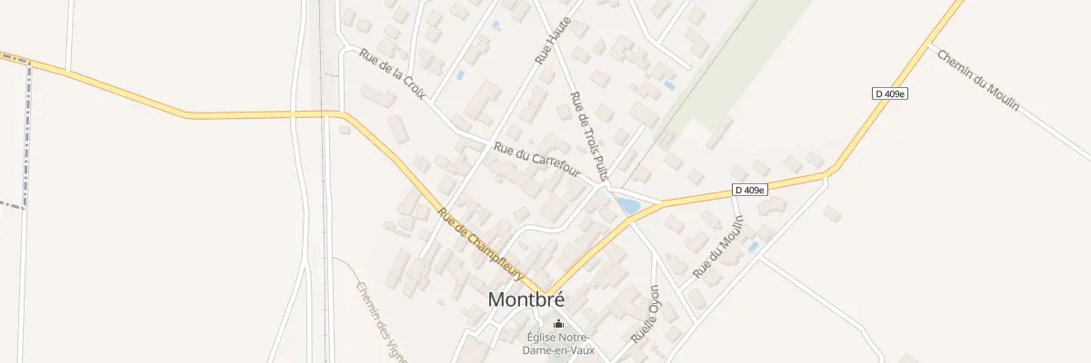 Plan du 3 Rue du Carrefour à Montbré
