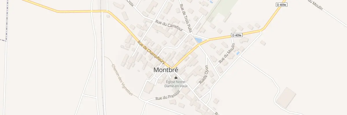 Plan du 3 Rue de l’Eglise à Montbré