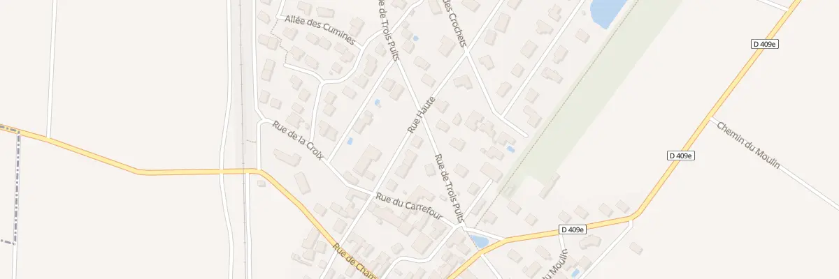 Plan du 3 Rue de Trois Puits à Montbré