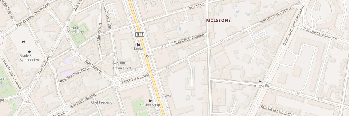 Plan du 3 Rue Houzeau Muiron à Reims