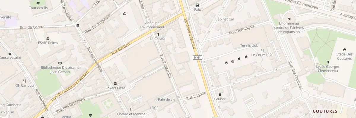 Plan du 73 Rue Ponsardin à Reims