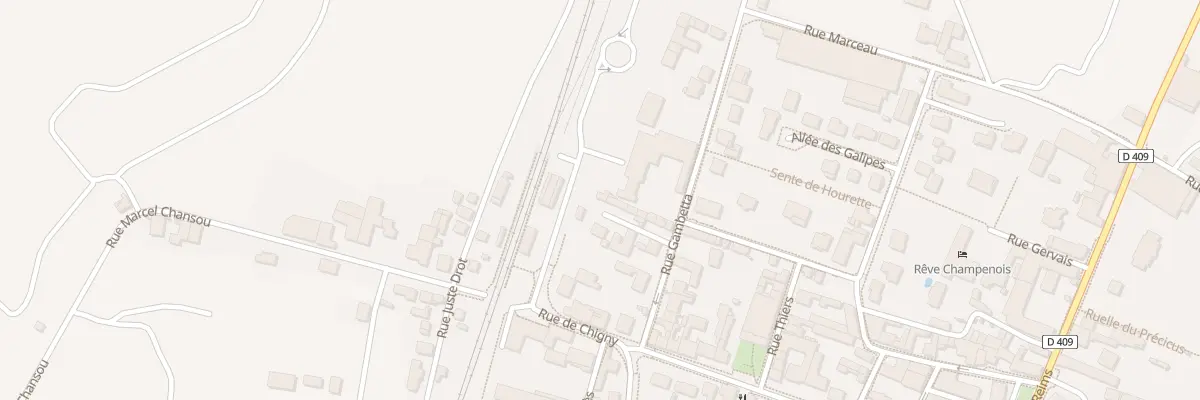 Plan du 9 Rue Gambetta à Rilly-la-Montagne
