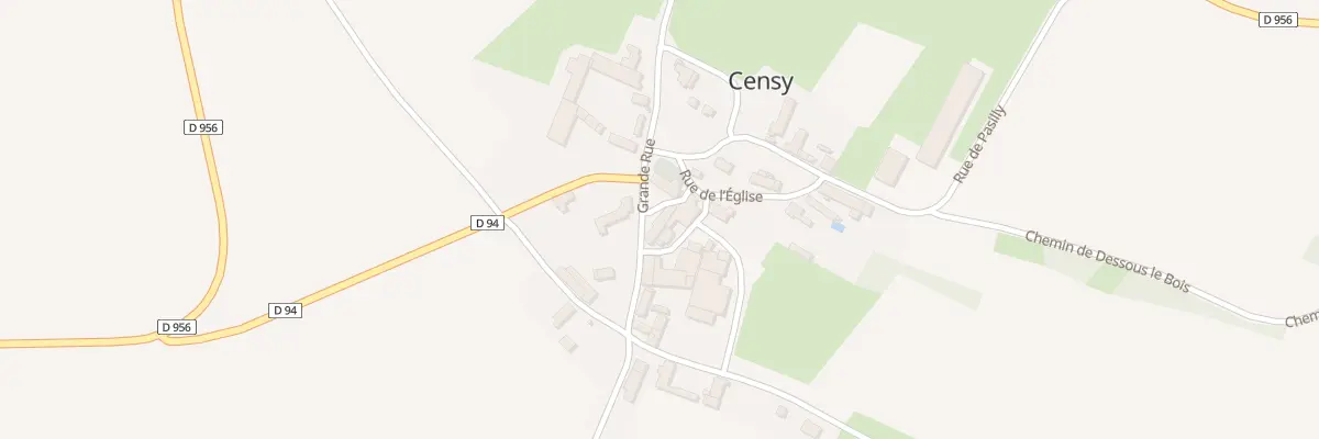 Plan du 14 Gr Grande Rue à Censy